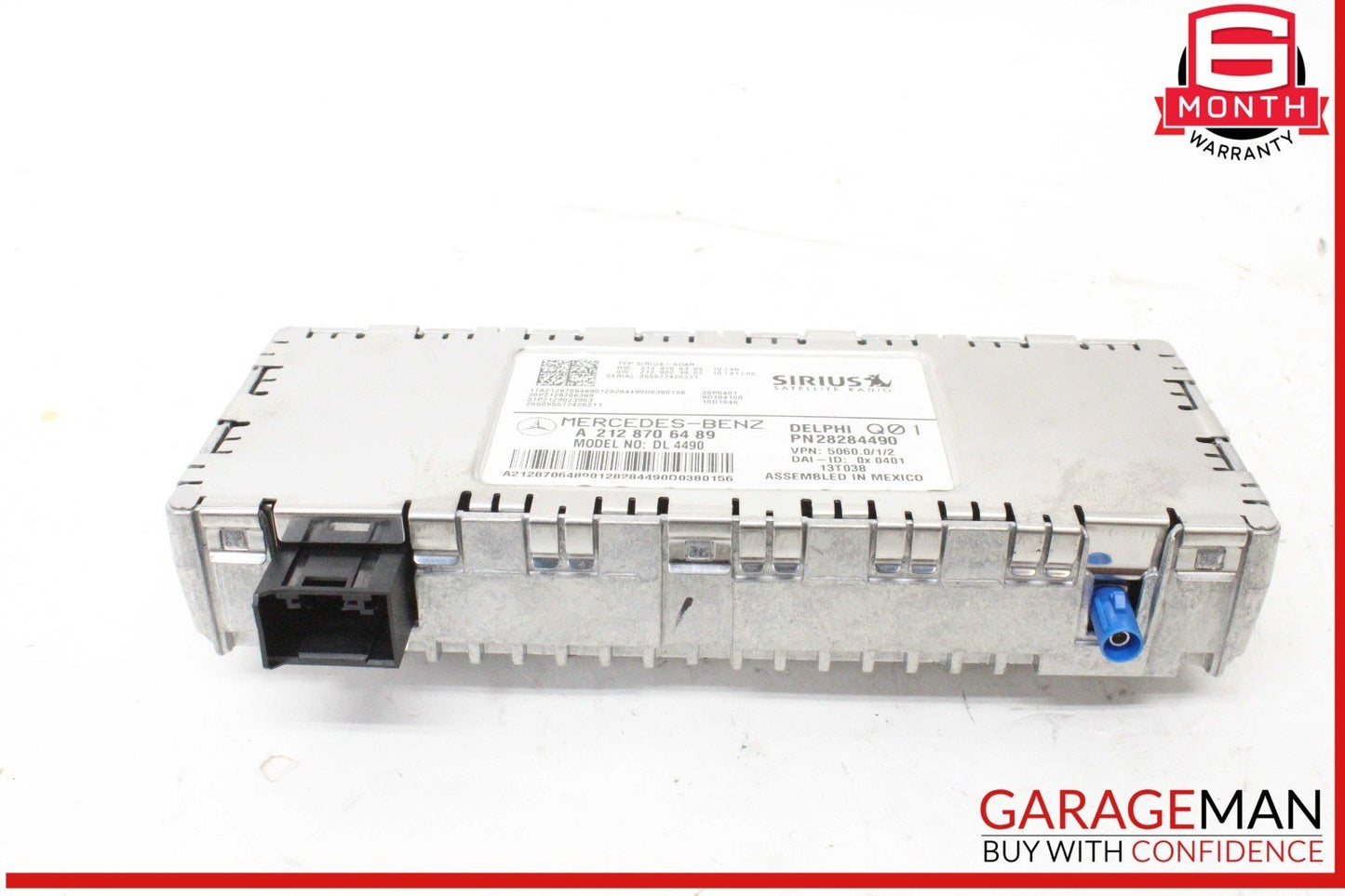 13-19 Mercedes X166 GL450 Sirius Satellite Radio Receiver 2128706489 OEM