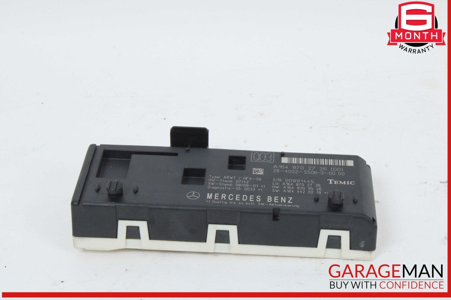 09-13 Mercedes X164 GL450 R350 Trunk Lid Liftgate Tail Gate Control Module OEM