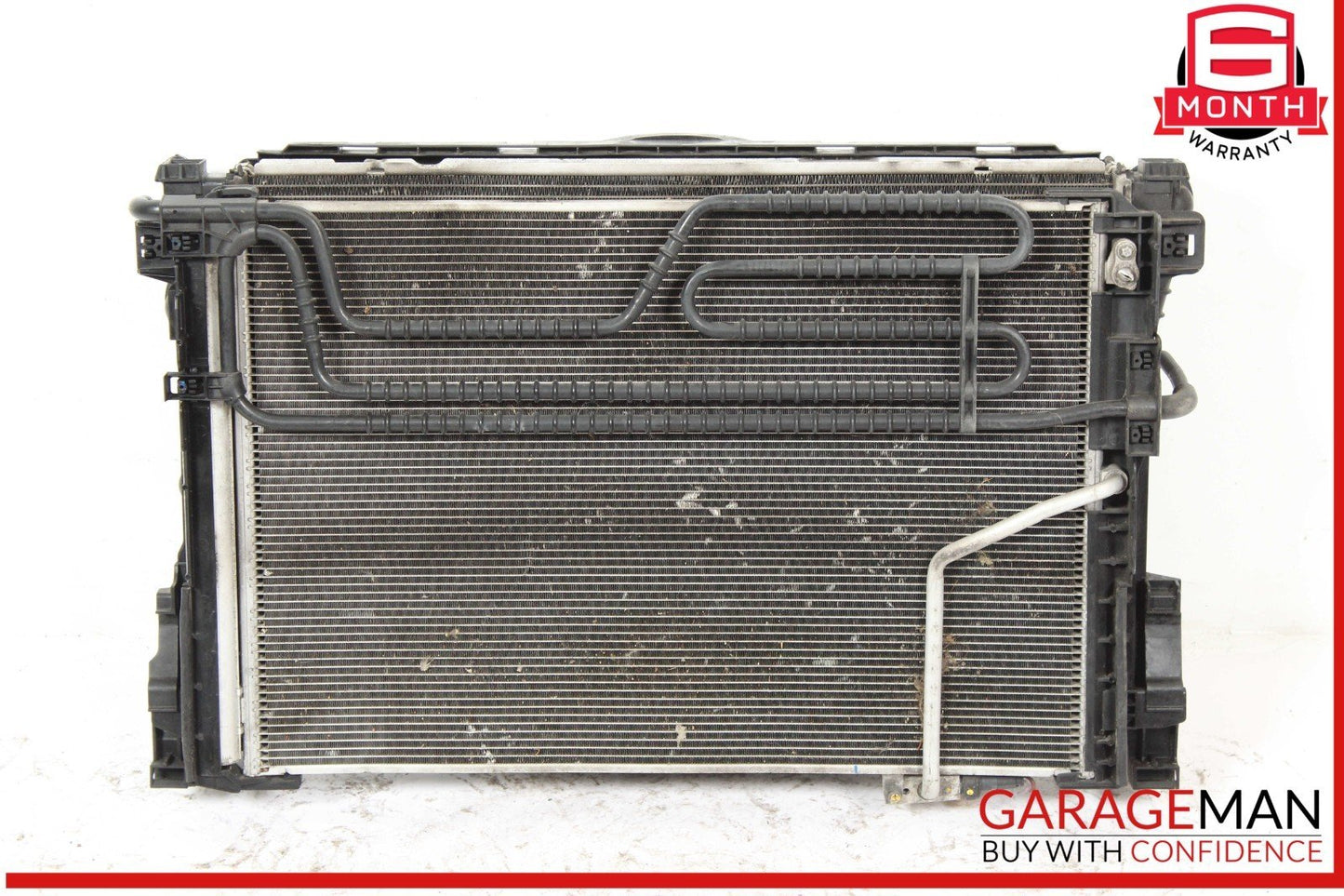 12-15 Mercedes W204 C250 Engine Motor Cooling Radiator A/C AC Condenser Assembly