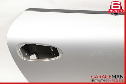 05-08 Porsche Boxster Cayman 987 Front Right Exterior Door Shell Frame Silver