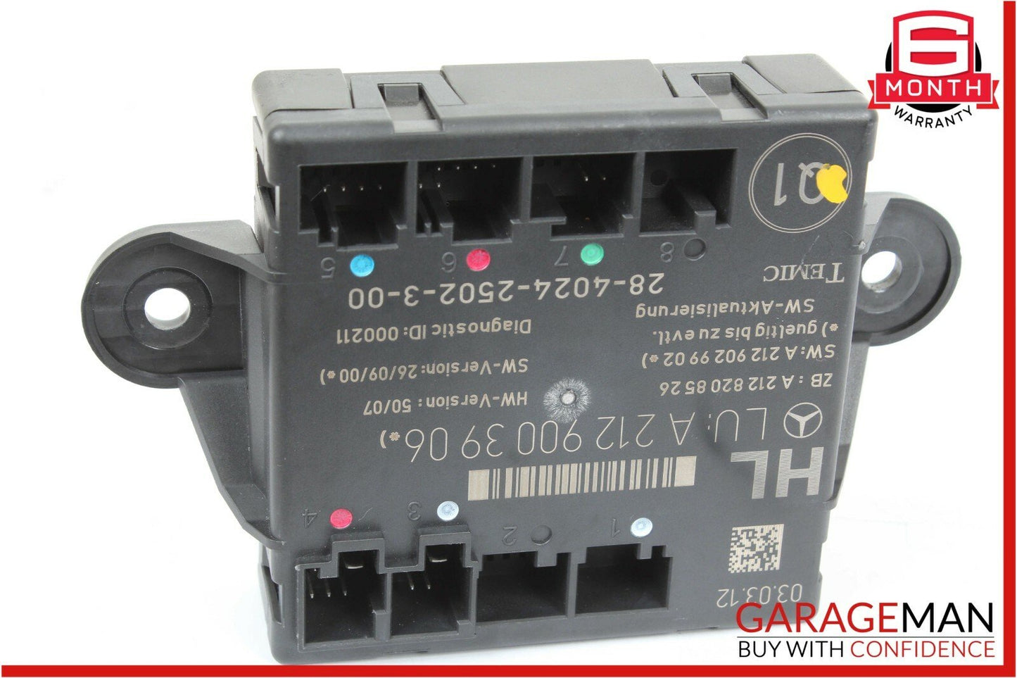 08-14 Mercedes W204 C250 C300 Sedan Rear Left Side Door Controller Module Unit