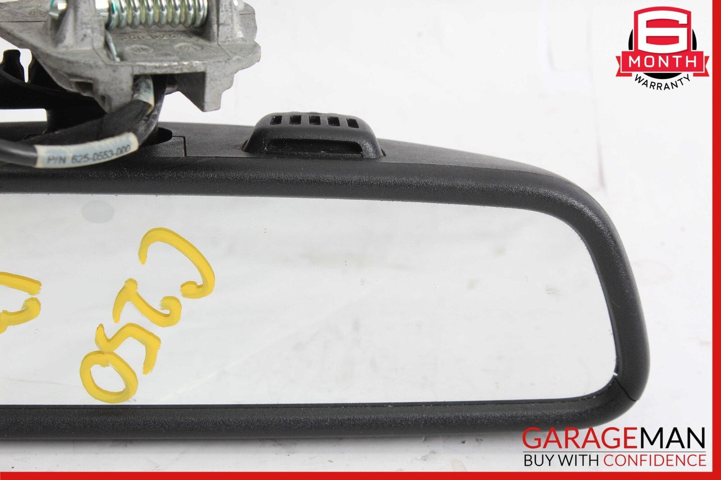 08-14 Mercedes W204 C250 C300 C63 AMG Top Upper Rear View Mirror Assembly Black