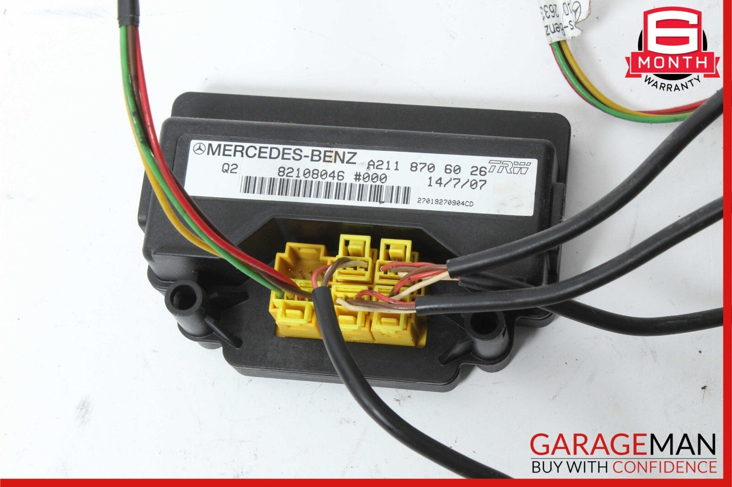 06-13 Mercedes X164 GL450 E350 Right Seat Weight Sensor Control Module OEM