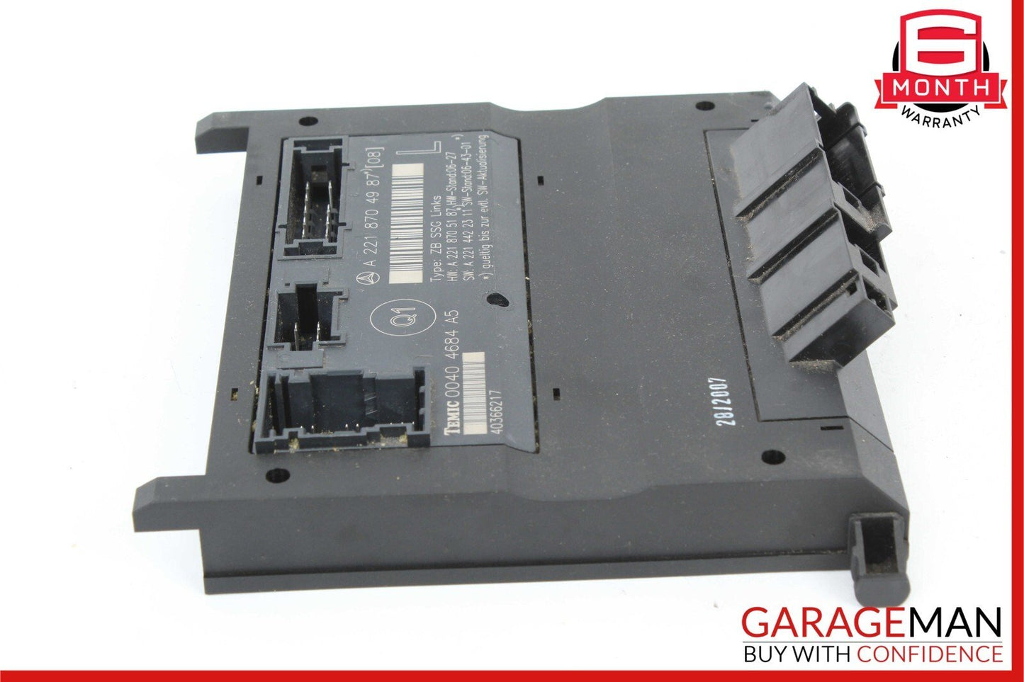 07-13 Mercedes W221 S550 S400 S63 AMG Front Left Side Under Seat Controller Unit
