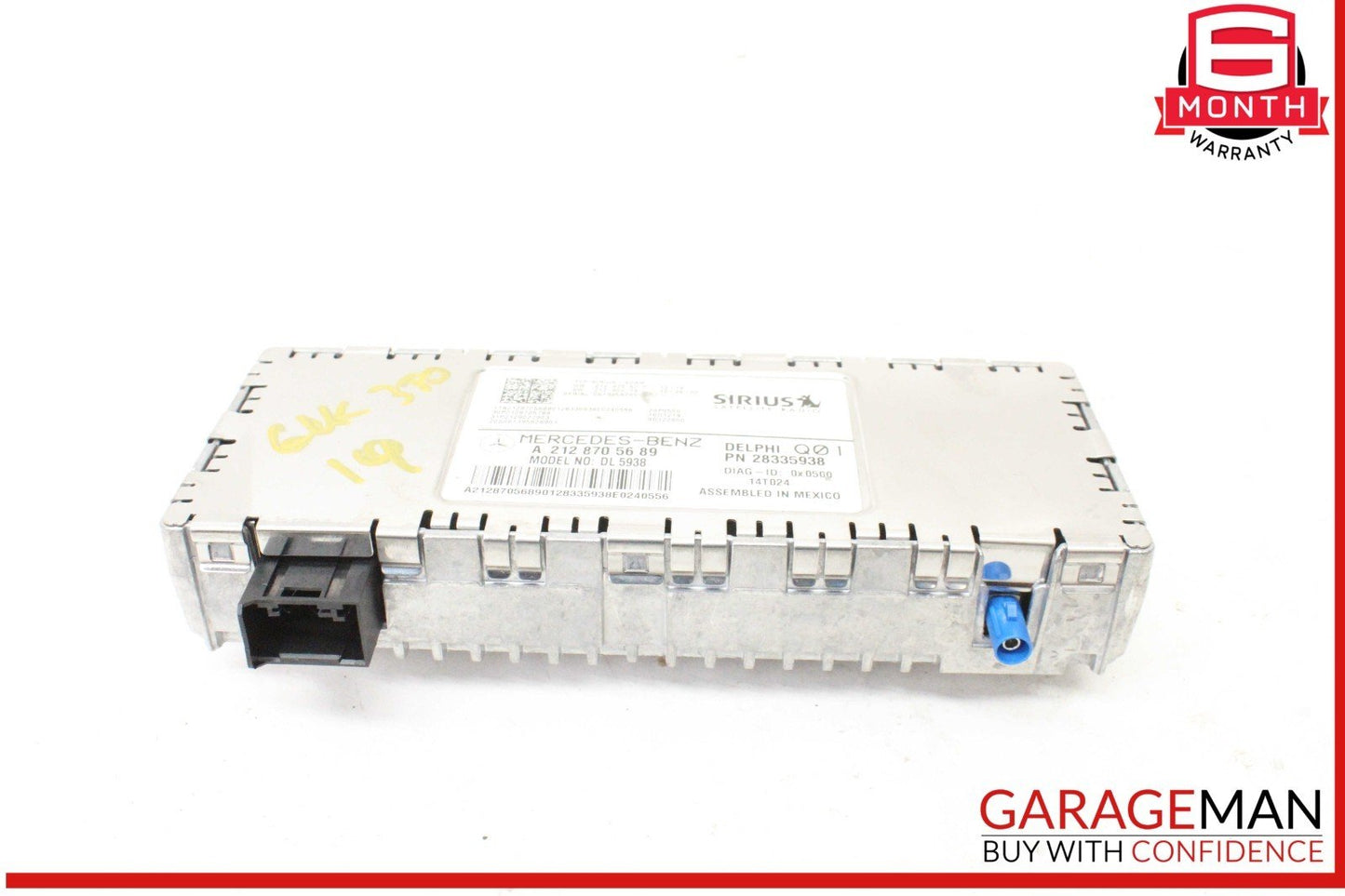 14-19 Mercedes X204 GLK350 4MATIC Sirius Satellite Radio Receiver 2128705689 OEM