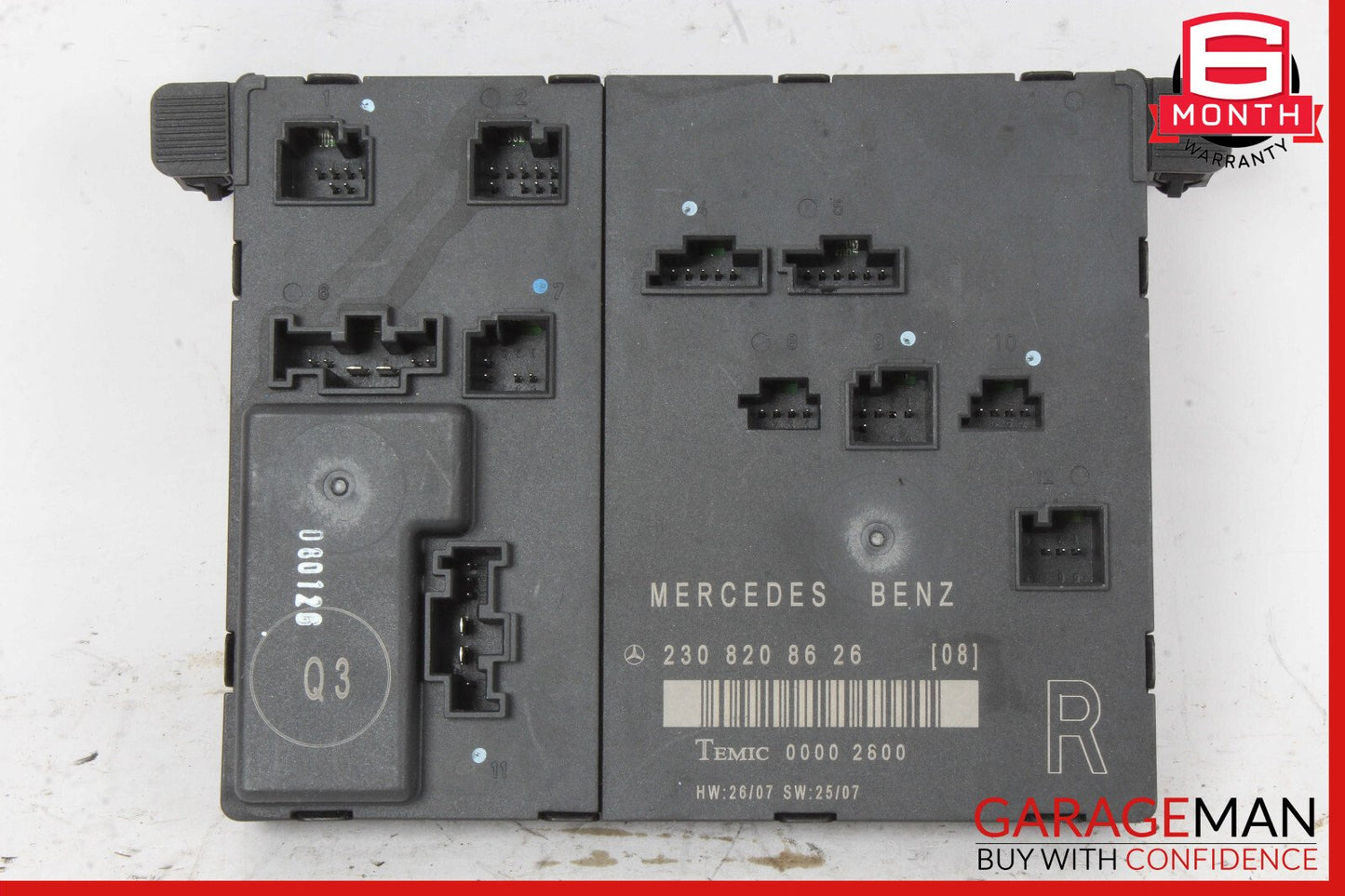 03-12 Mercedes R230 SL550 SL55 SL600 Front Right Side Door Control Module OEM