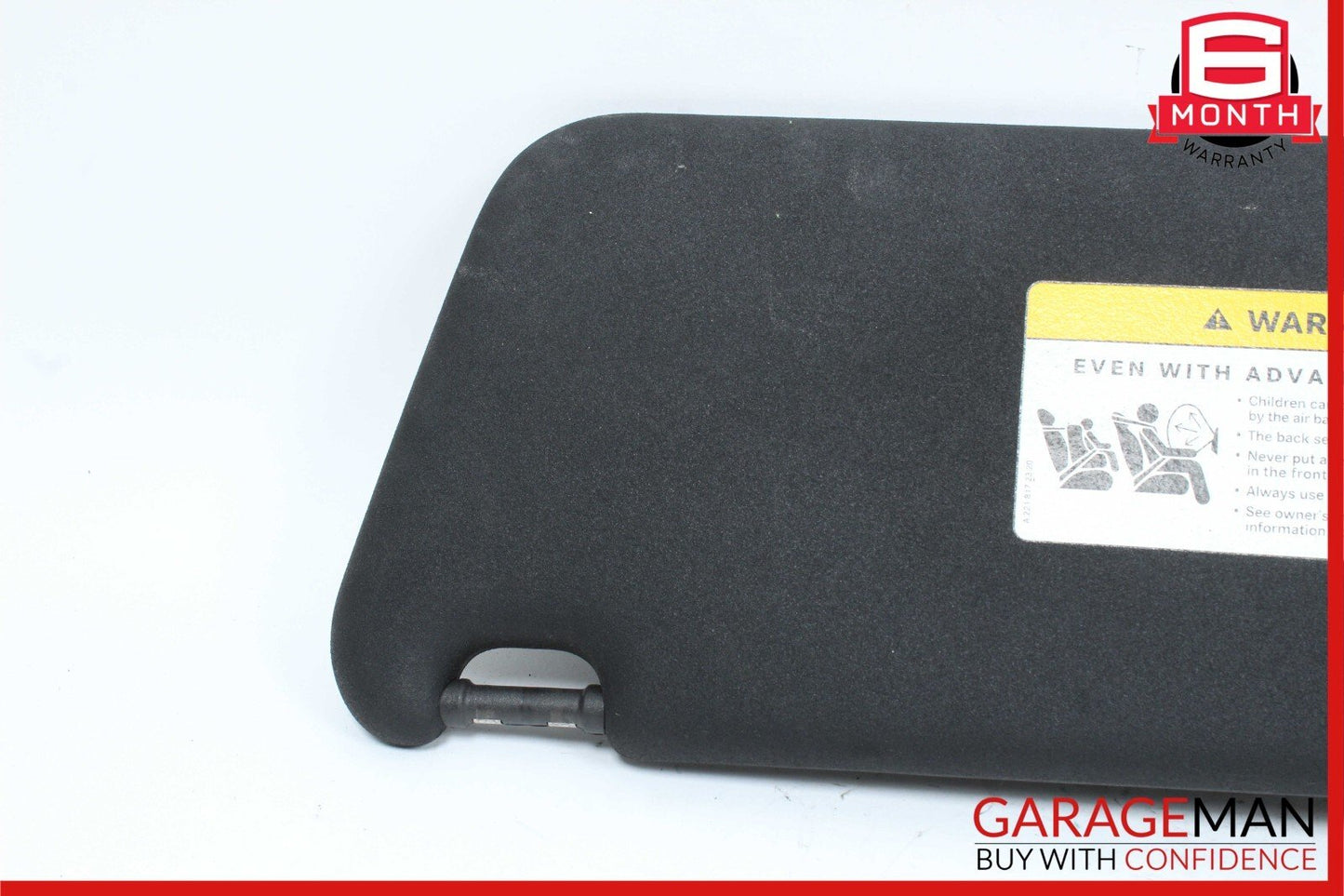 08-14 Mercedes W204 C300 Front Right Side Sun Visor Sunvisor Shade Black OEM