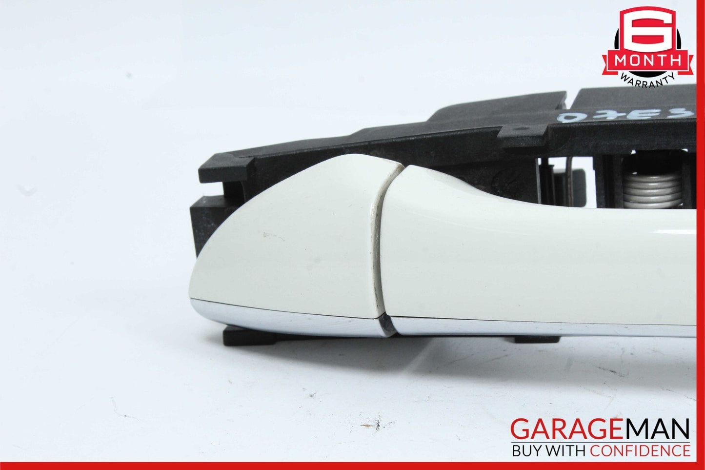 03-09 Mercedes W211 E320 E350 Rear Left Side Exterior Door Handle Calcite White