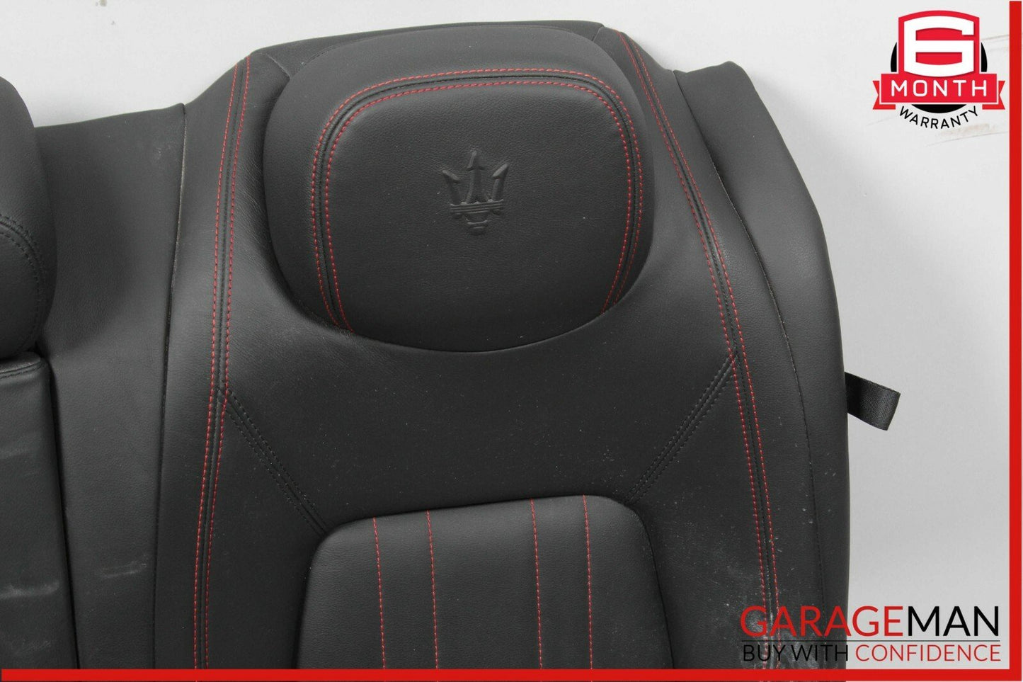 14-17 Maserati Ghibli Rear Left Side Top Upper Seat Cushion Cover Assembly Black
