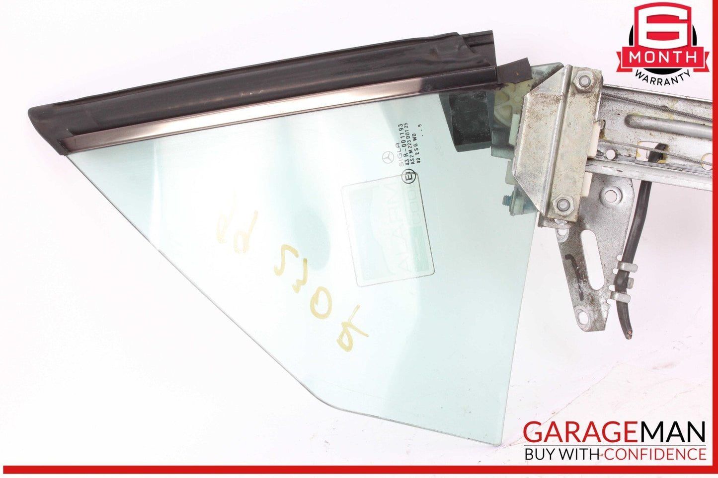 97-04 Mercedes R170 SLK230 Rear Right Side Quarter Window Glass w/ Motor OEM