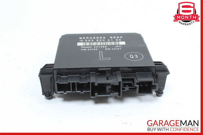 01-07 Mercedes W203 C230 Kompressor Rear Left Side Door Control Module Unit OEM