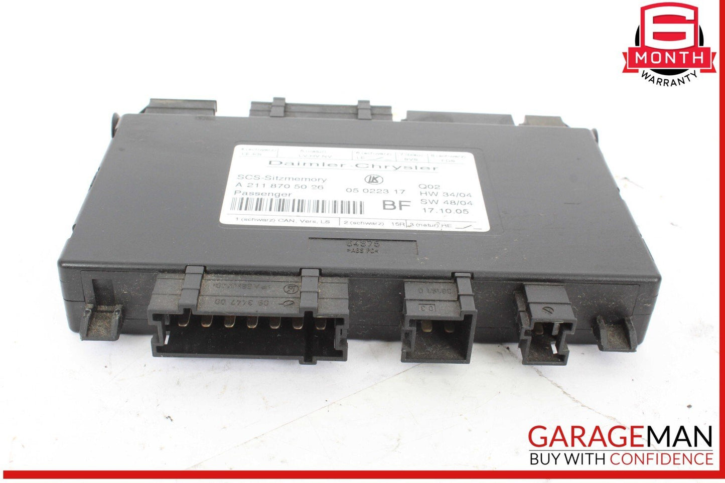 03-12 Mercedes W251 R500 4MATIC Front Right Side Seat Control Module OEM