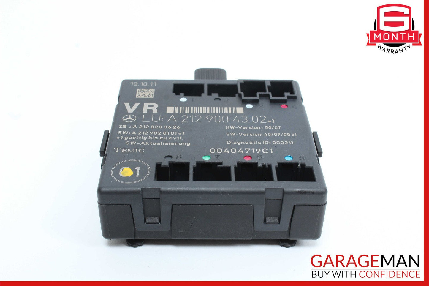 08-18 Mercedes W204 C300 E550 E400 Front Right Side Door Control Module OEM