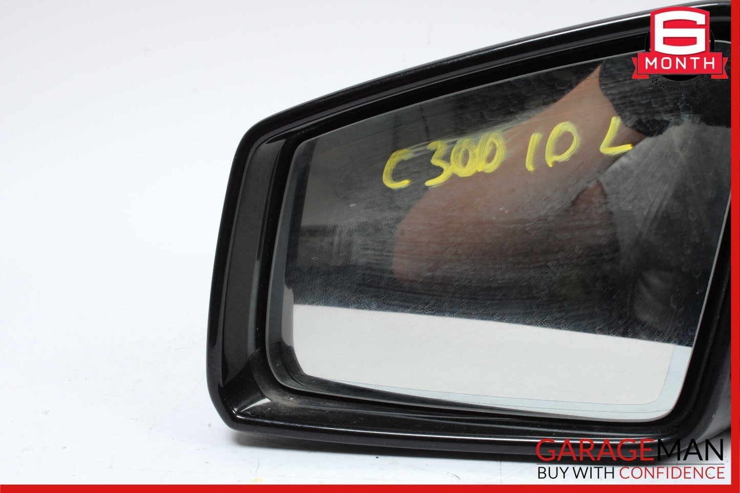10-11 Mercedes W204 C300 C350 Front Left Side Rear View Door Mirror Black OEM
