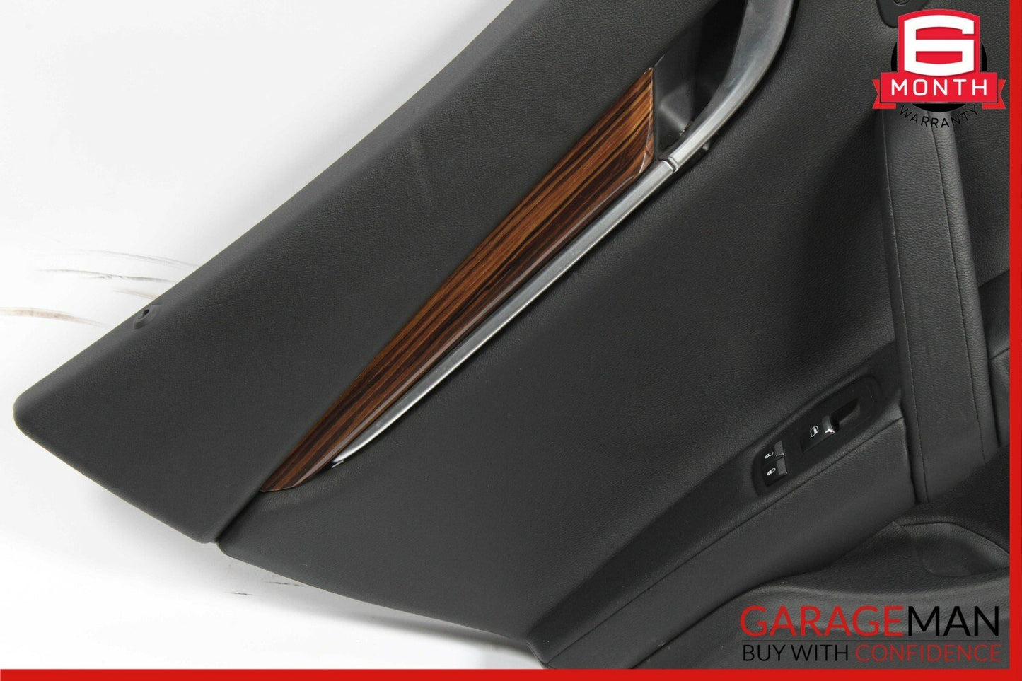 14-17 Maserati Ghibli Rear Left Side Interior Door Trim Panel Assembly Black
