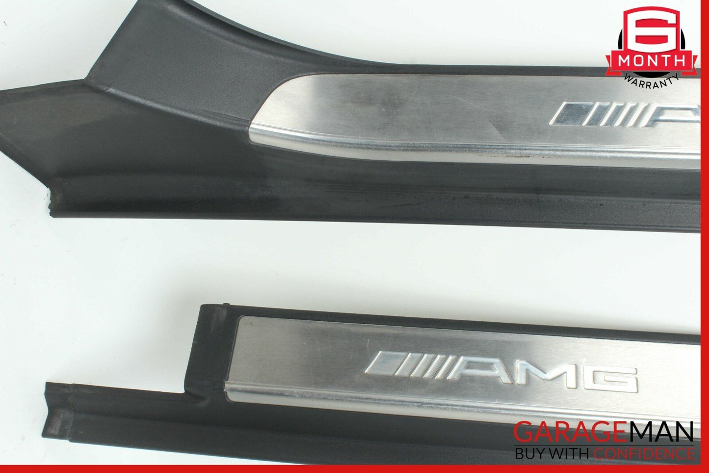 00-02 Mercedes W220 S55 AMG Rear Right & Left Door Sill Scuff Plate Cover Set