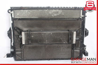11-18 Porsche Cayenne 958 Engine Radiator Cooling Fan Motor A/C Condenser Assy