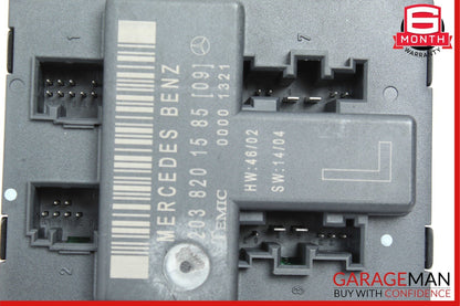 01-07 Mercedes W203 C280 C240 Front Left Door Control Module 2038201585 OEM