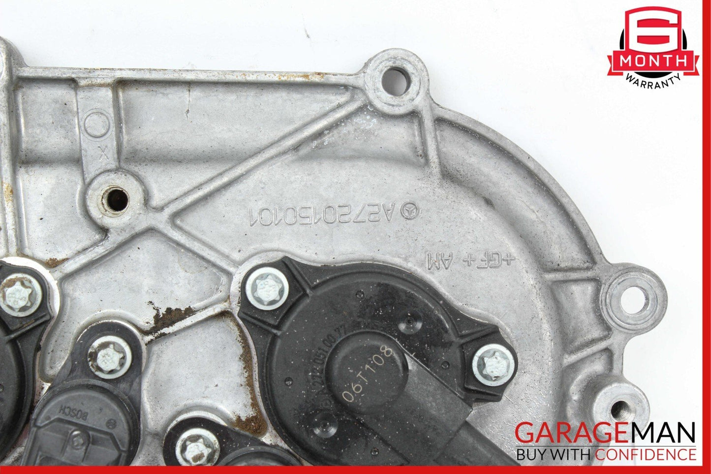 06-13 Mercedes W221 S550 Front Right Engine Timing Chain Cover Plate OEM