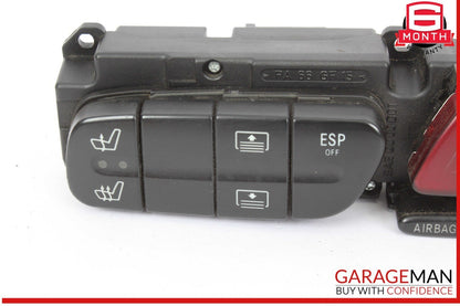 01-04 Mercedes W203 C32 AMG Dashboard Dash Hazard Light Control Switch Panel