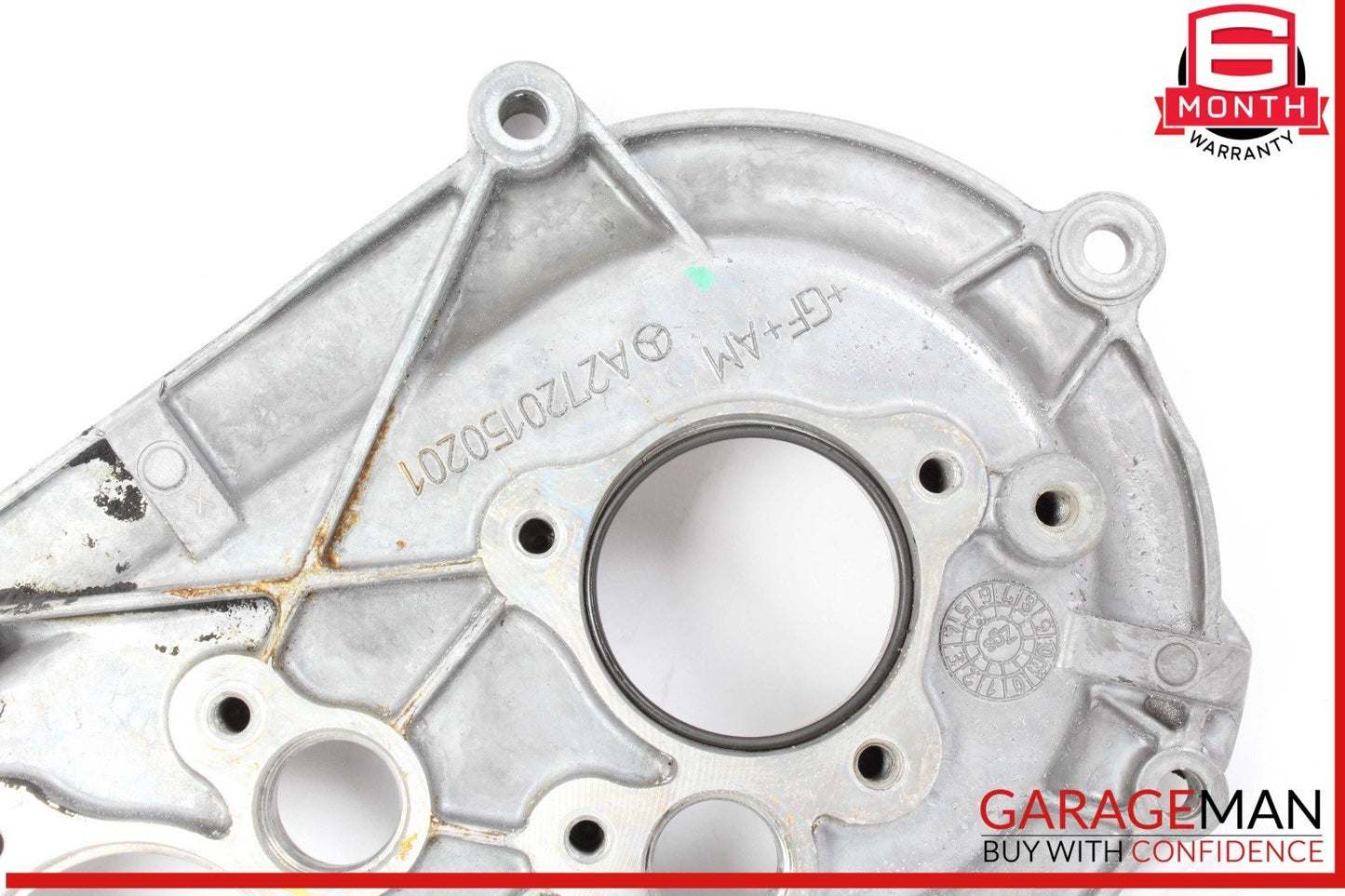 05-13 Mercedes W221 S400 Hybrid Front Left Side Engine Timing Chain Cover Plate
