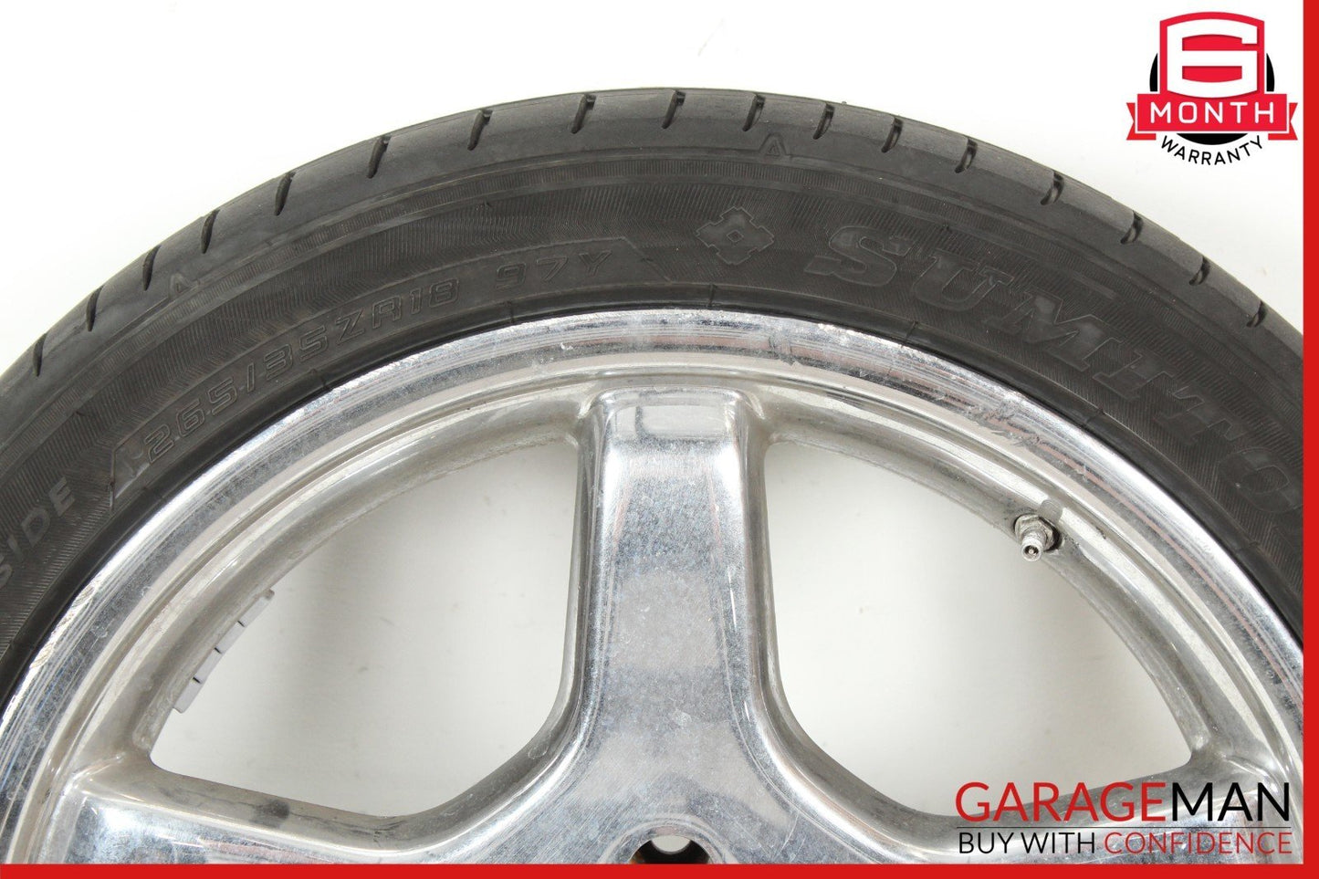 03-12 Mercedes R230 SL550 SL65 AMG Rear Wheel Tire Rim 8.5Jx18H2 ET30 OEM