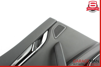 14-17 Maserati Ghibli Rear Left Side Interior Door Panel Cover Assembly Black