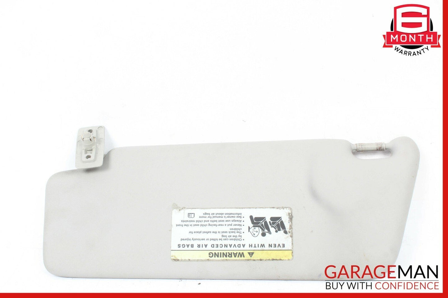 01-07 Mercedes W203 C230 C55 AMG Front Right Passenger Sunvisor Sun Visor Grey