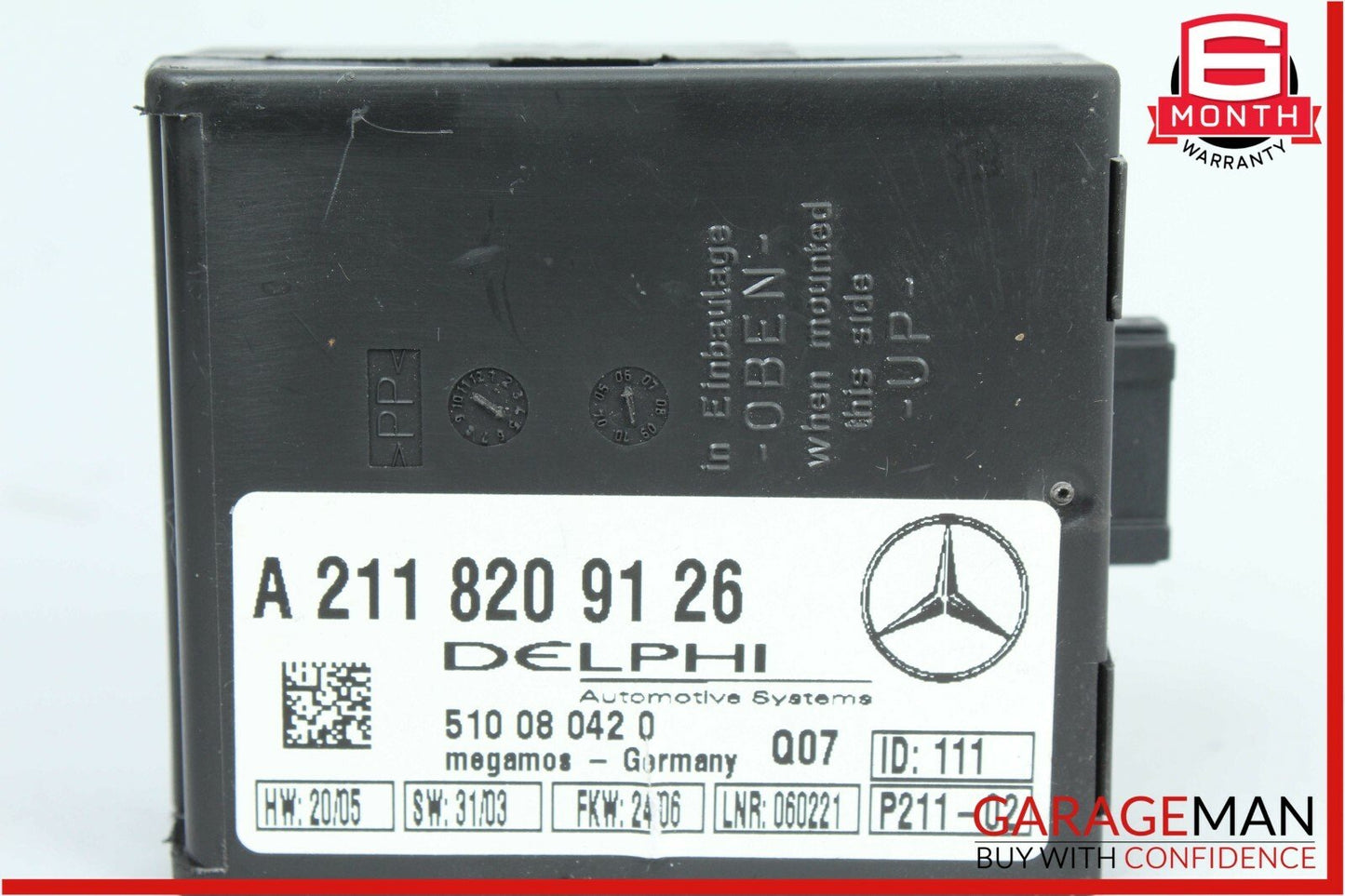 01-08 Mercedes SLK280 C55 AMG SL550 CLK320 Anti Theft Alarm Control Module OEM
