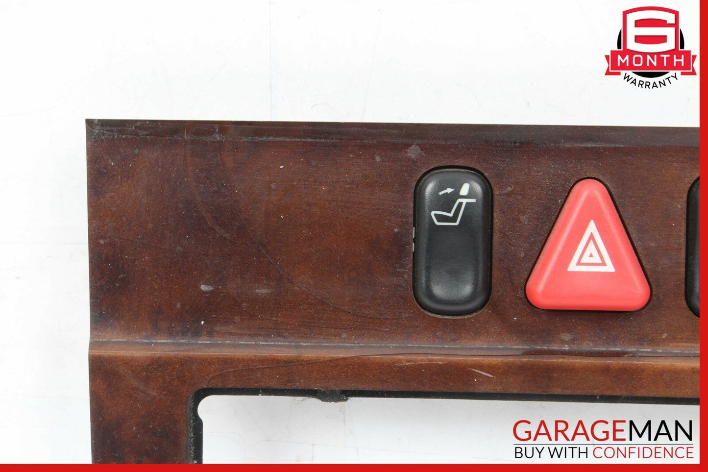 98-02 Mercedes W210 E300 Front Center Console Dash Hazard Switch Trim OEM