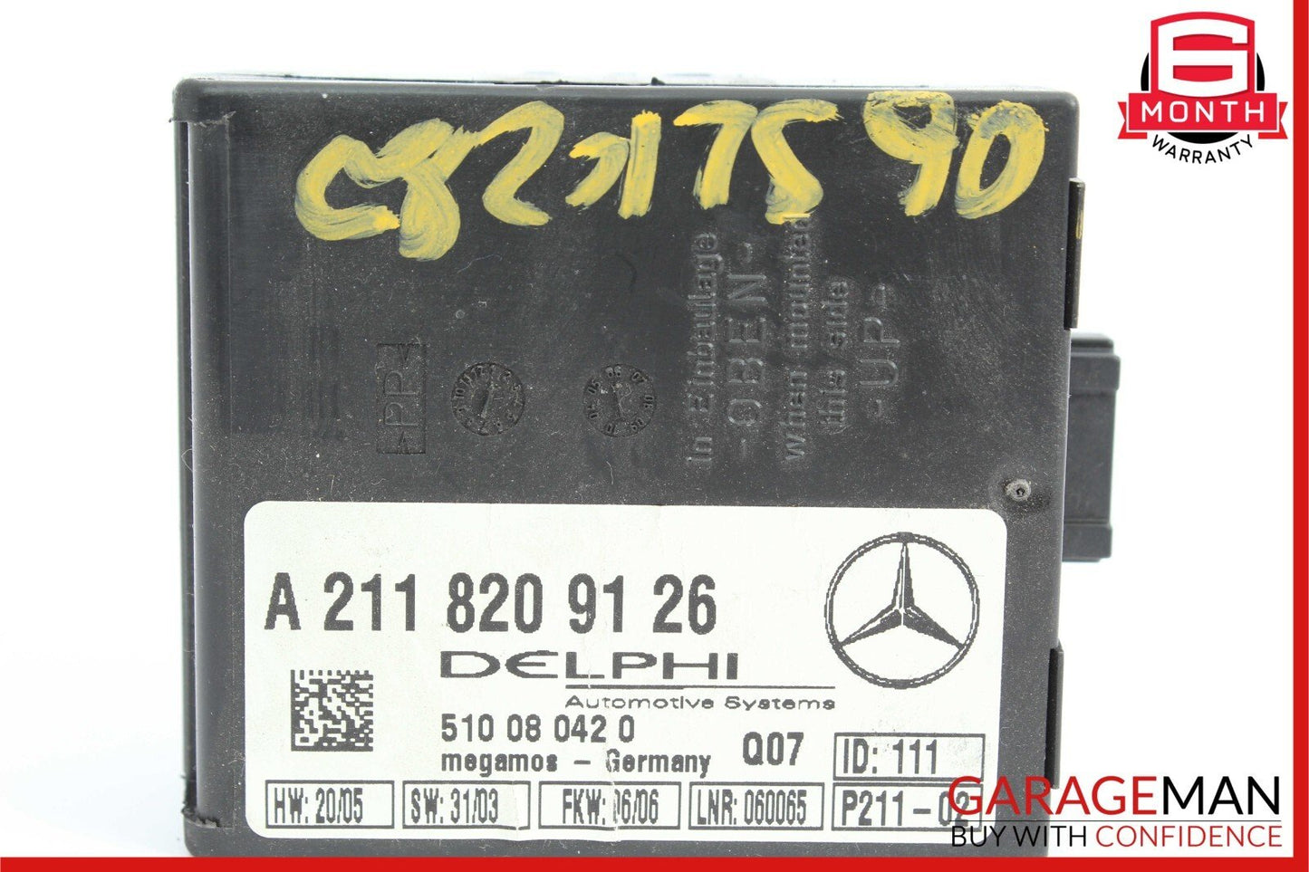 01-08 Mercedes R171 SLK280 S430 Anti Theft Control Alarm Module 2118209126 OEM