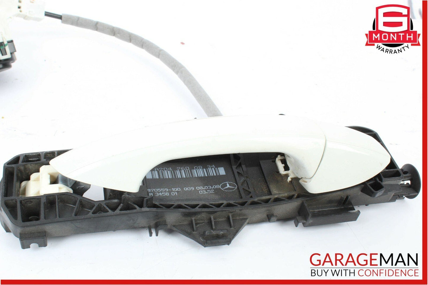 08-11 Mercedes W204 C300 Front Right Door Lock Latch Actuator w/ Handle White