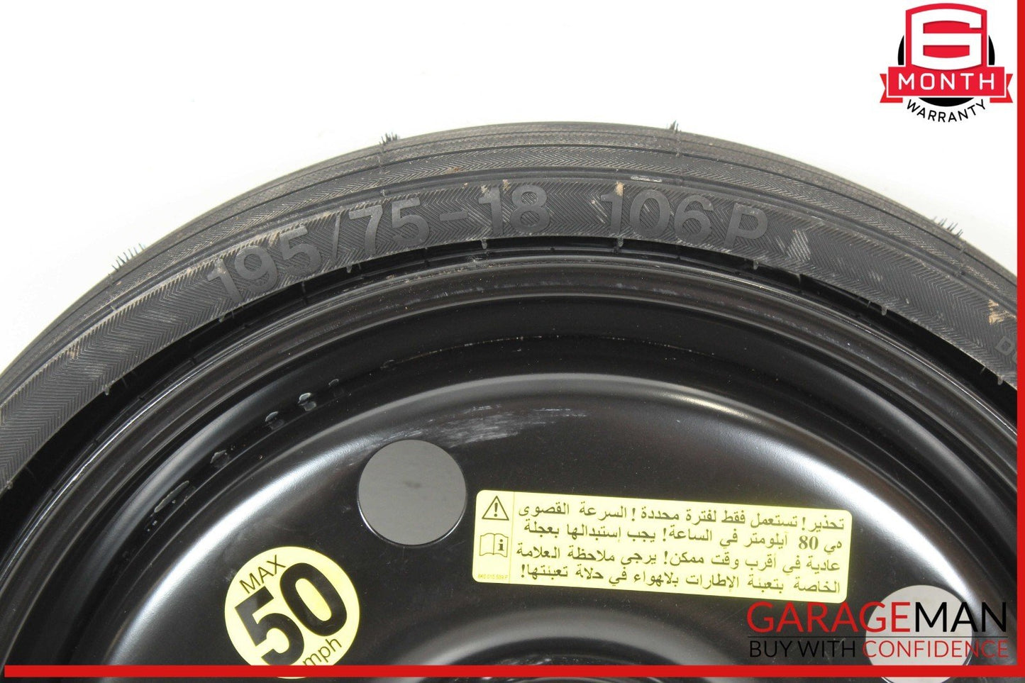 09-17 Audi SQ5 Q5 Emergency Spare Wheel Rim Tire 6 x 18 ET32 OEM