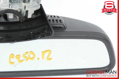 08-14 Mercedes W204 C250 C63 AMG Front Top Upper Rear View Mirror Assy Black