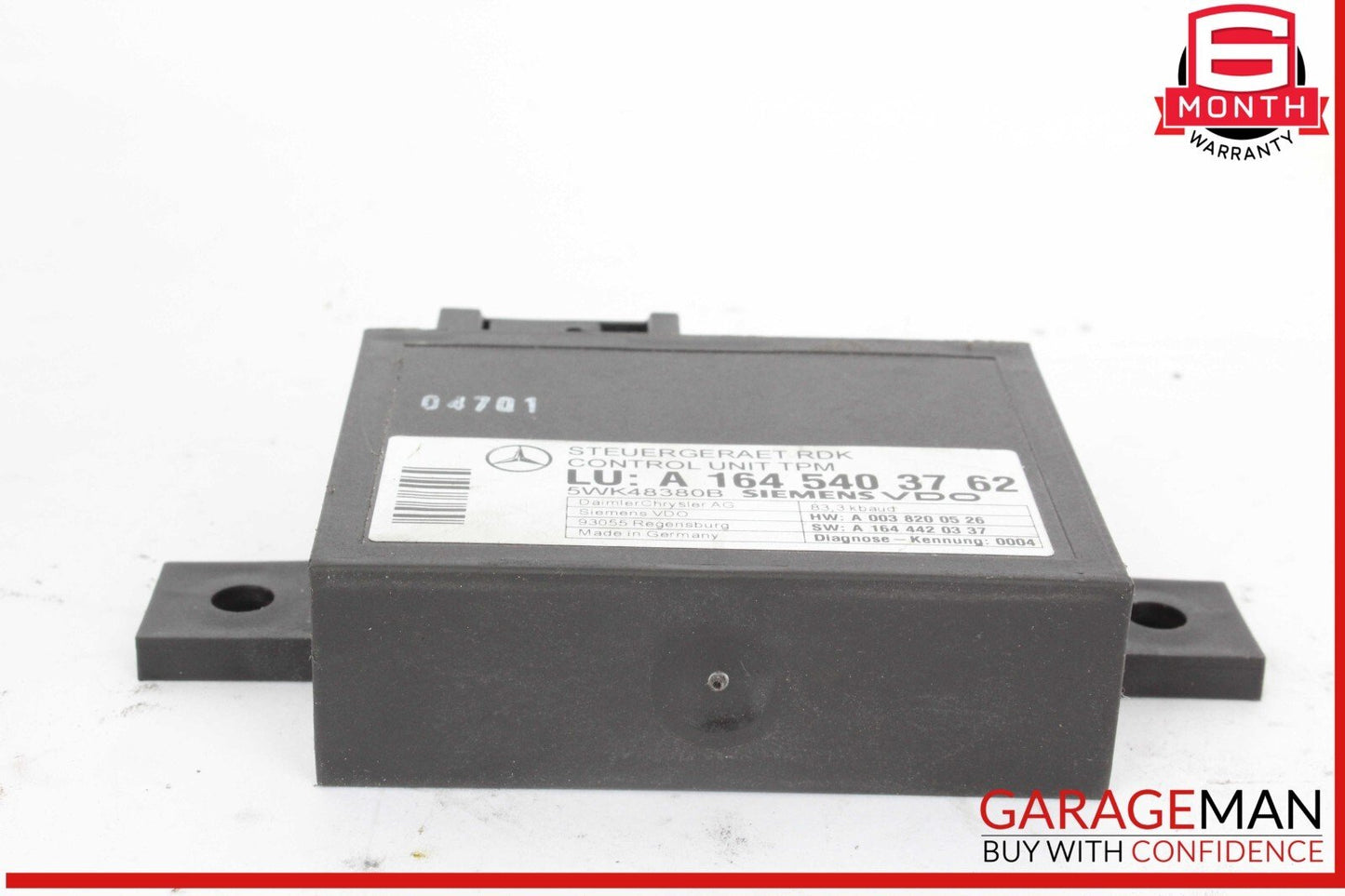 06-13 Mercedes X164 GL450 R350 TPMS Tire Pressure Control 1645403762 OEM