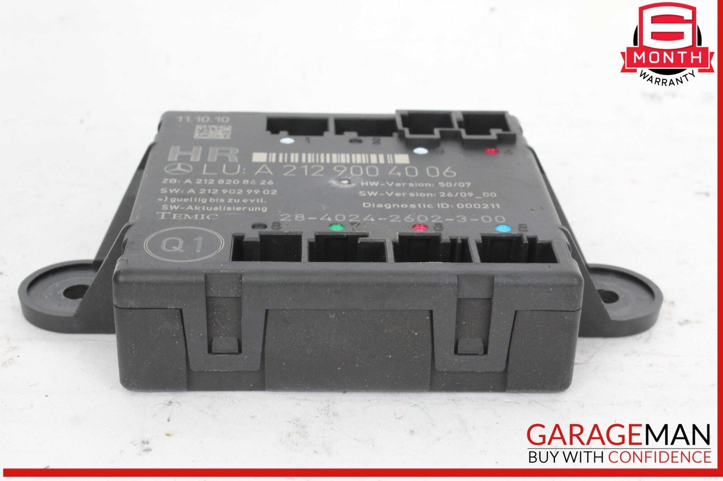 08-18 Mercedes W212 E350 Wagon Rear Right Side Door Control Module OEM