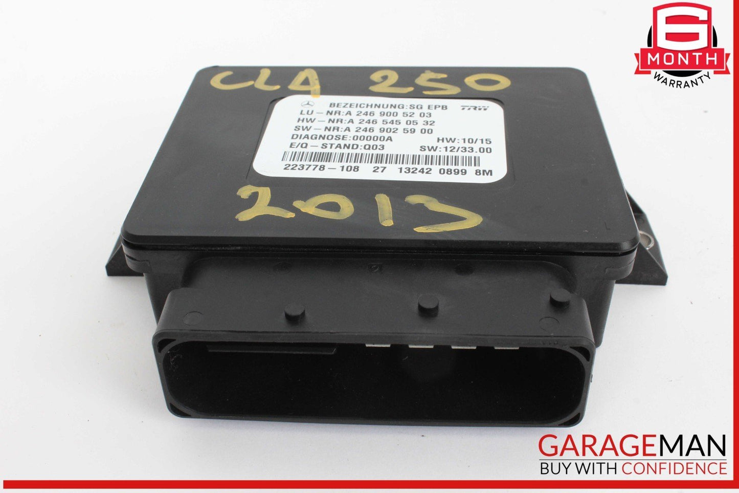 14-18 Mercedes W117 CLA250 Parking Brake Electronic Computer Control Module Unit