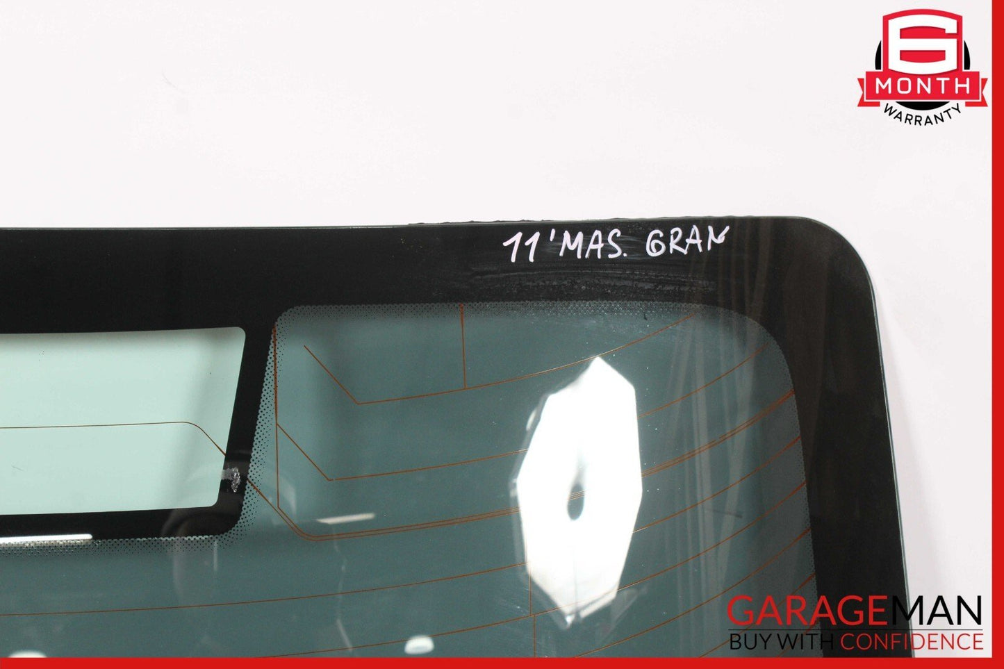 08-18 Maserati GranTurismo M145 Rear Windshield Wind Shield Back Glass Black OEM