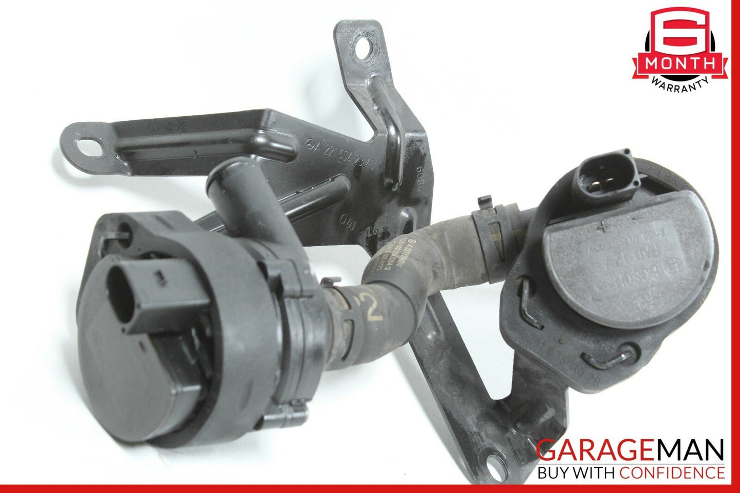 10-13 Mercedes W221 S400 Inverter Cooling Hose Line w/ Bracket Holder Assembly