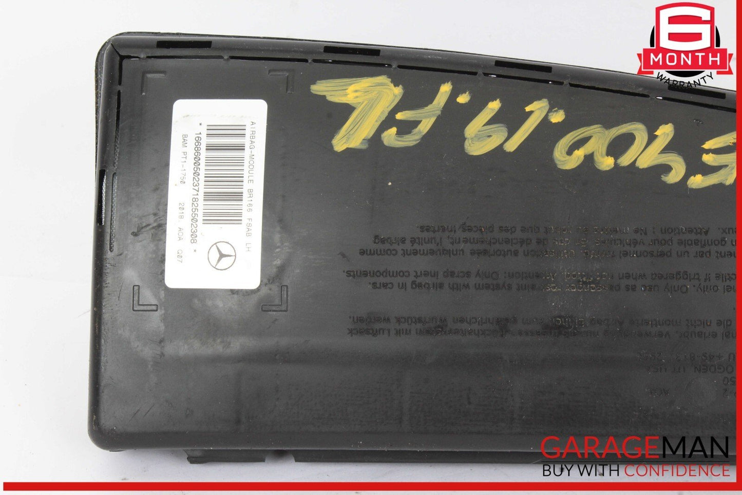 12-19 Mercedes W166 GLE400 GL450 Front Left Driver Side Seat Airbag SRS OEM