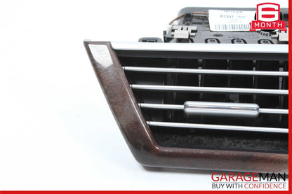 10-13 Mercedes W212 E350 Front Left Dashboard Dash AC A/C Air Vent Trim Wood
