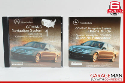 00-06 Mercedes W220 S430 Comand Navigation Operator's Owner User's Guide Disc