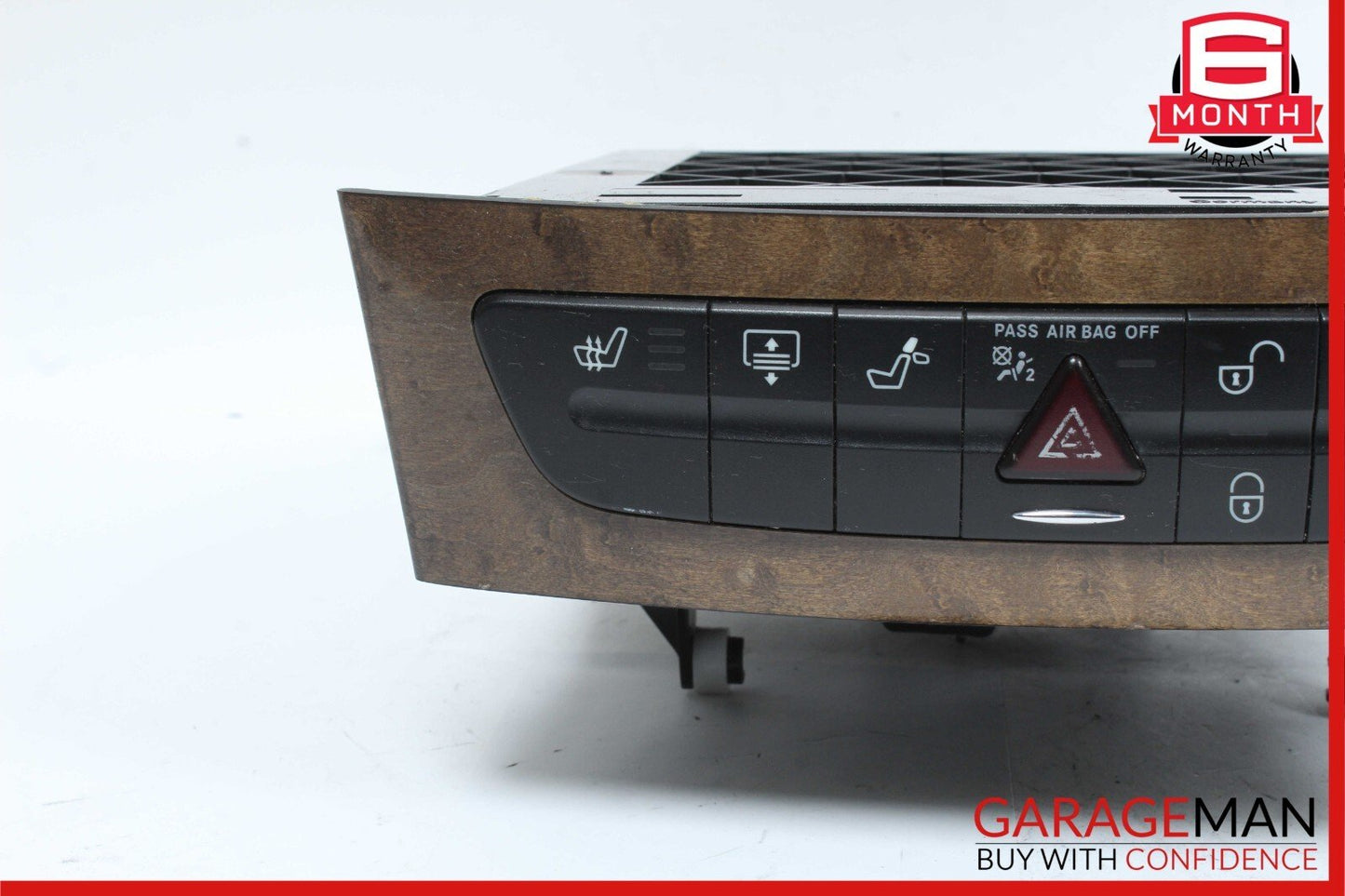 03-09 Mercedes E350 E63 AMG CLS500 Hazard Switch Control Panel Trim Wood OEM