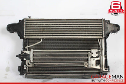 11-13 Mercedes W212 E350 Diesel Engine Cooling Fan Radiator A/C Condenser Assy