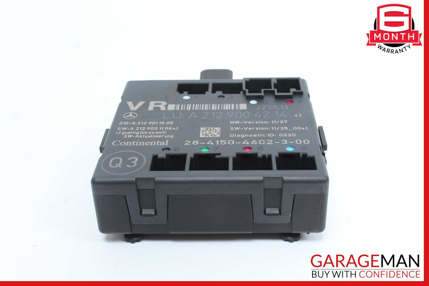 08-18 Mercedes SLK250 C250 CLS400 Front Right Side Door Control Module Unit