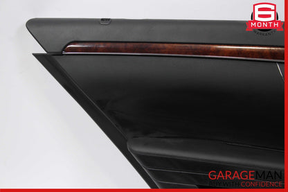 07-09 Mercedes W221 S550 Rear Left Driver Side Interior Door Panel Cover Black