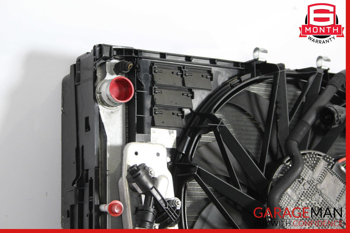 09-12 BMW 750i Radiator Cooling Fan Motor AC Condenser Intercooler Assy