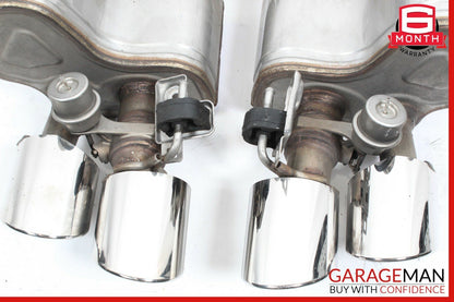 14-17 Maserati Ghibli Rear Left & Right Side Exhaust Muffler Tip Pipe Set of 2