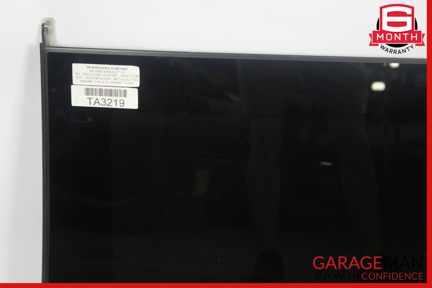 07-13 Mercedes W221 S600 S450 Center Middle Pano Panoramic Roof Glass OEM