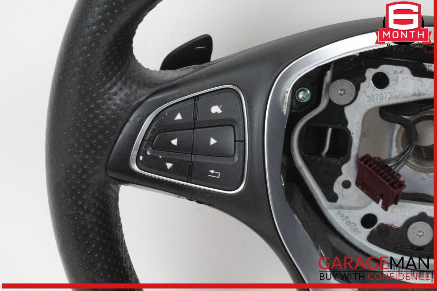 14-19 Mercedes W117 CLA250 Steering Wheel w/ Paddle Shifters Black OEM